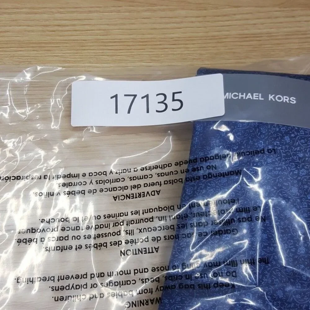 MICHAEL KORS Mens Neck Tie Blue Floral Silk Blend Pointed Classic